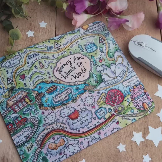 Stages of Birth Mouse Mat Desk Pad