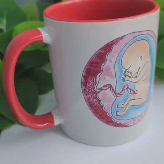 12 Week Fetus Baby in the Womb Mug
