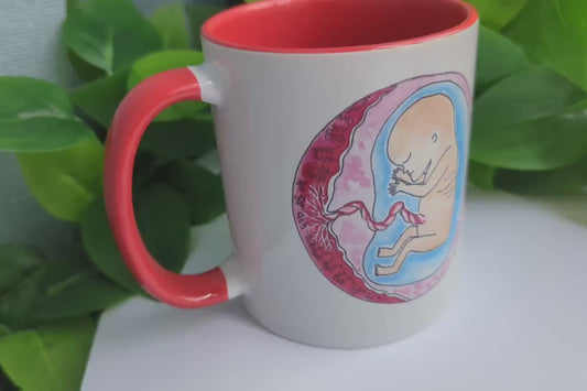 12 Week Fetus Baby in the Womb Mug