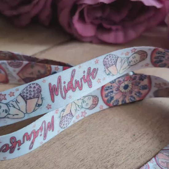 Midwife Lanyard Key Fob