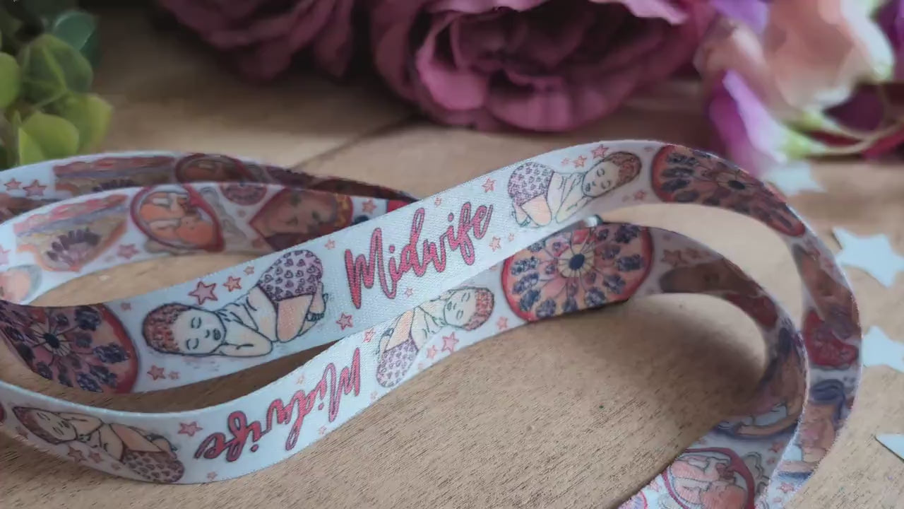 Midwife Lanyard Key Fob