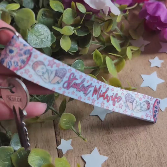 Student Midwife Key Fob Wrist Strap