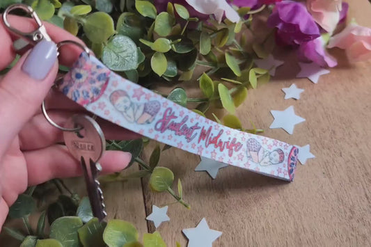 Student Midwife Key Fob Wrist Strap