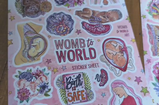 Birth Art Sticker Sheets 2 Pack
