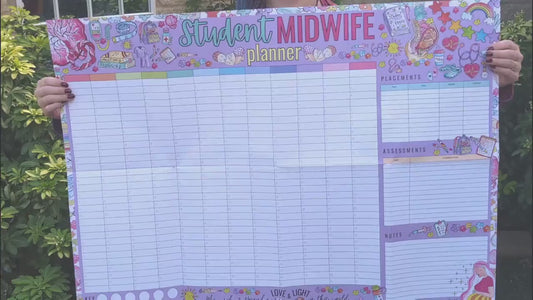 Student Midwife Undated Wall Planner: Academic A1 Wall Calendar