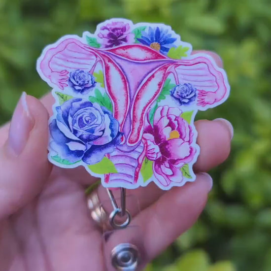 Uterus Badge Reel