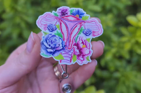 Uterus Badge Reel