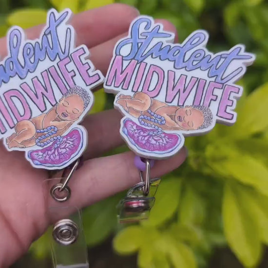 Student Midwife Badge Reel