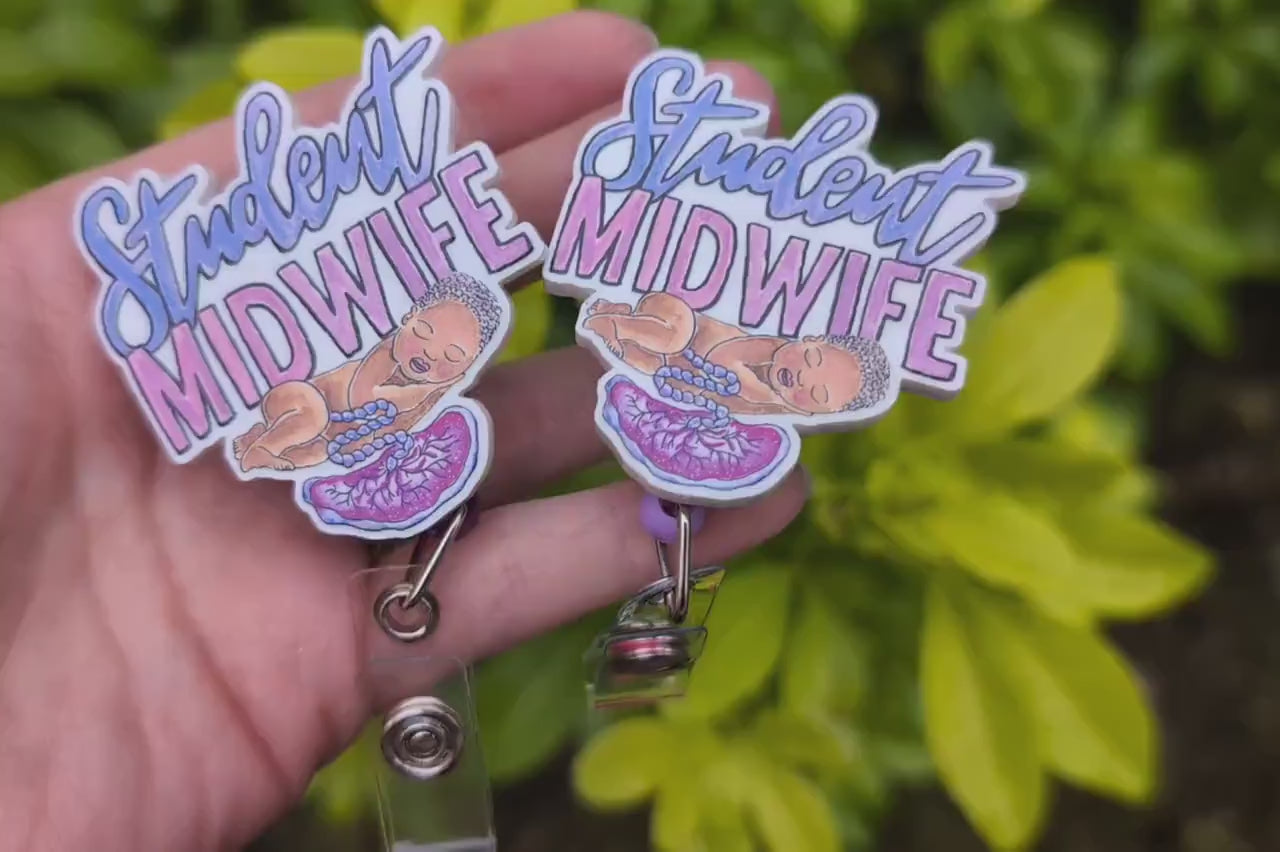 Student Midwife Badge Reel