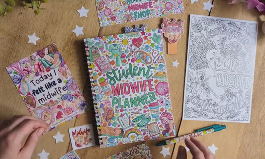 Student Midwife Planner Undated A5 Notebook and Diary