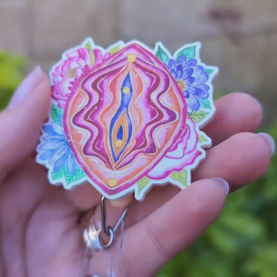 Yoni Vulva Art Badge Reel