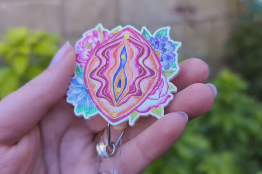 Yoni Vulva Art Badge Reel