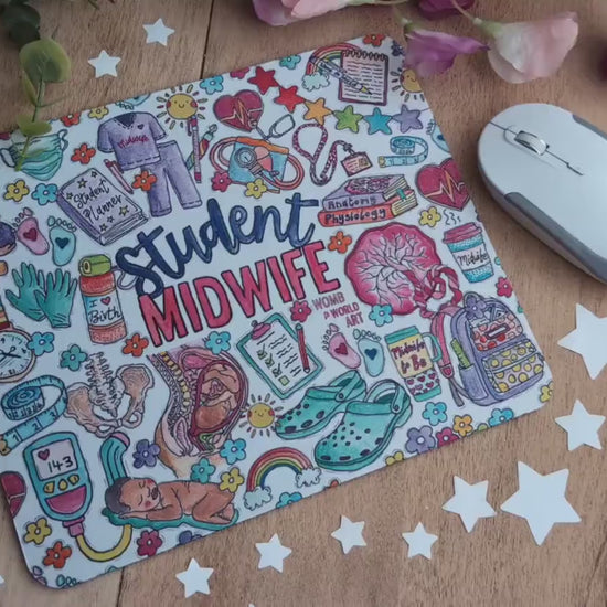 Student Midwife Mouse Mat Desk Pad