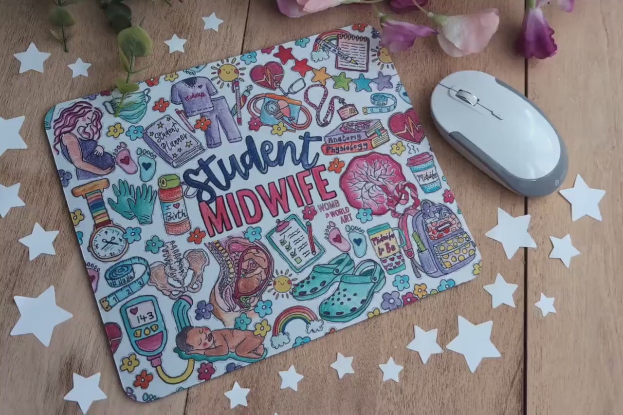 Student Midwife Mouse Mat Desk Pad