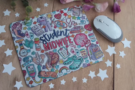 Student Midwife Mouse Mat Desk Pad
