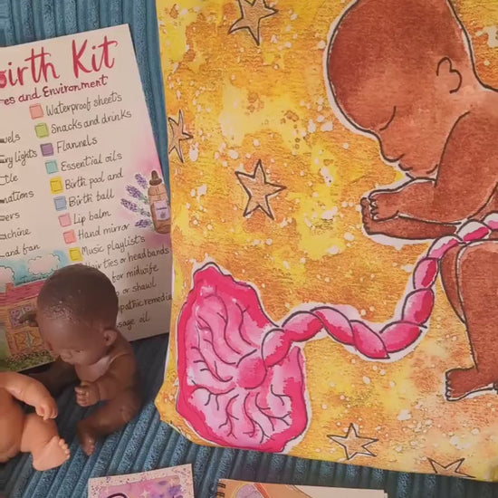 Baby in Womb Art Bag