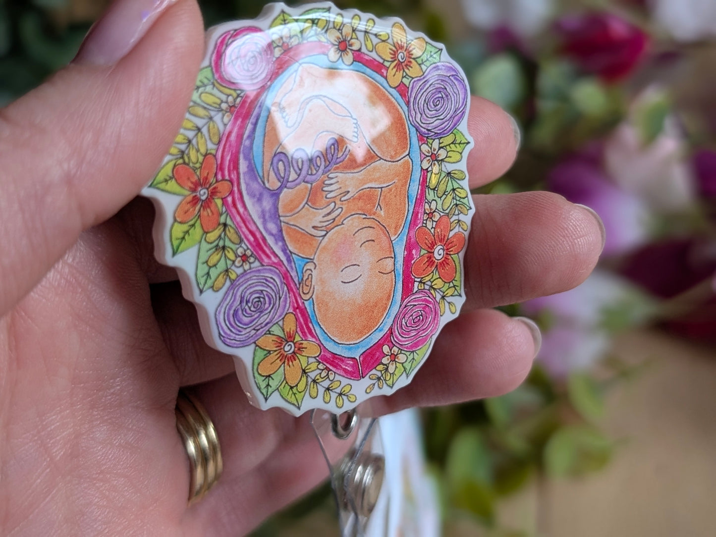 Midwife Badge Reel